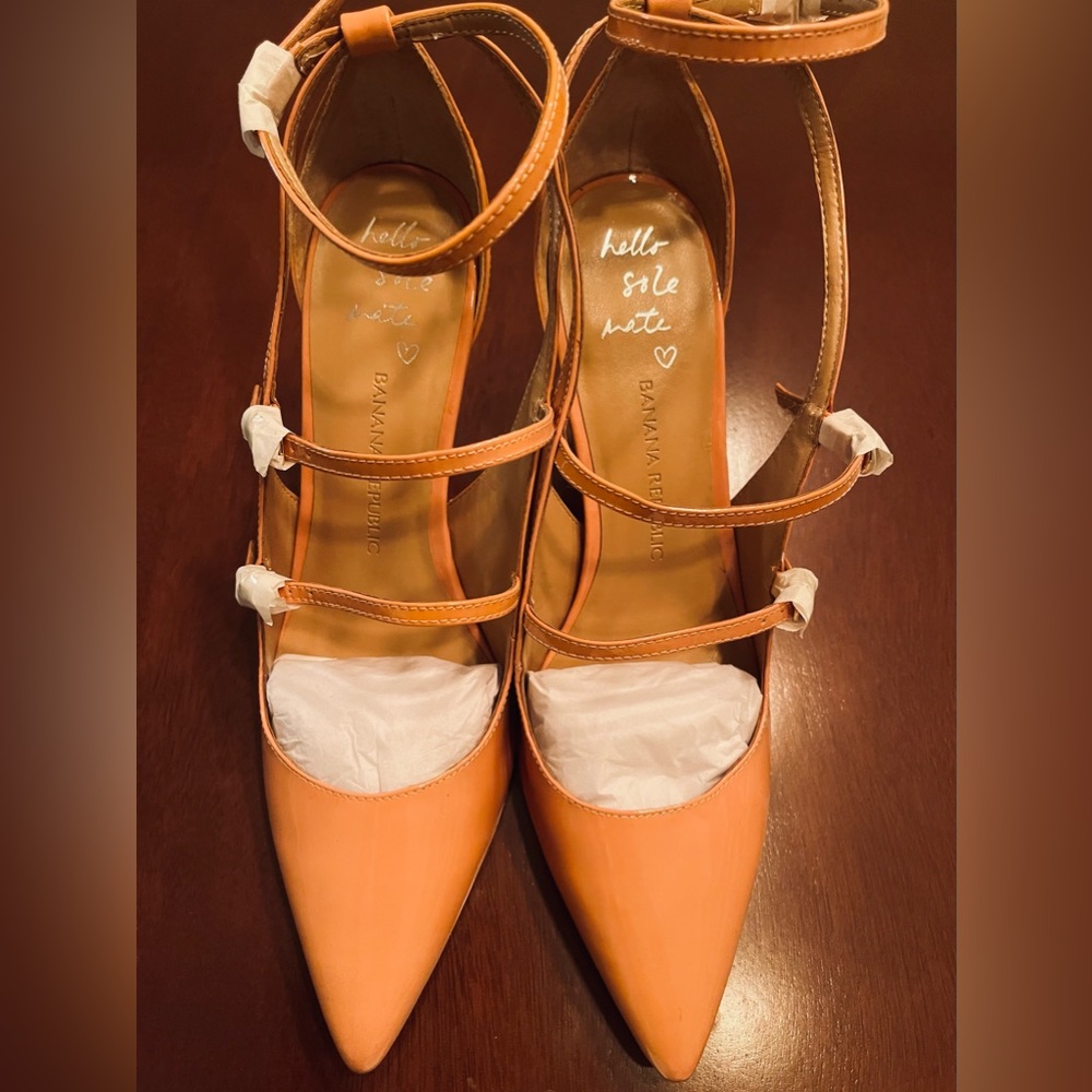 Banana Republic Hello Sole Mate Strappy Heels in Soft Pink